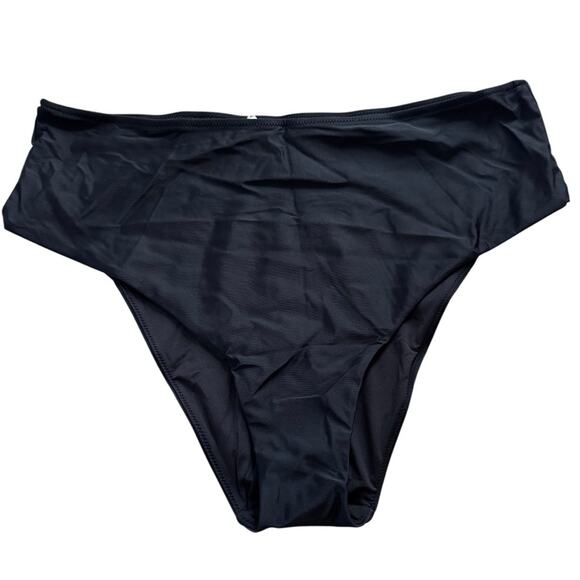 NWT aerie Cheeky Bikini Bottom Black Size XXL Plus - Picture 1 of 3